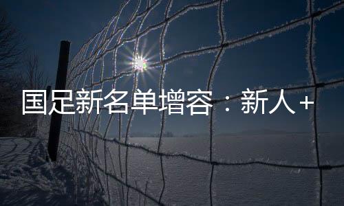 国足新名单增容🙍🏼‍♂️：新人+归化 31人入选“伊万一期”