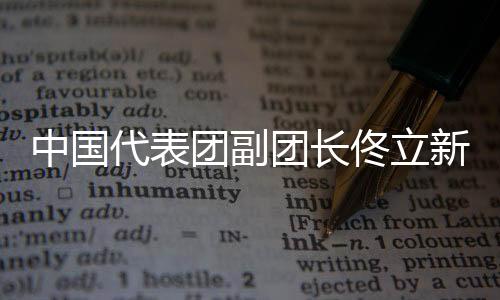 中国代表团副团长佟立新🛥：运动成绩和精神文明双丰收