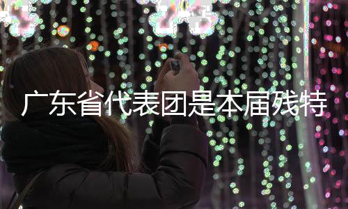广东省代表团是本届残特奥会竞体项目参赛规模最大的代表团