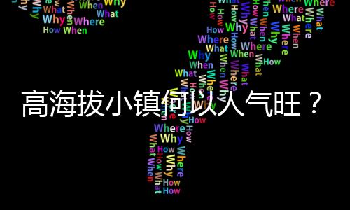 高海拔小镇何以人气旺🥹?青年“致富思源”返乡注活力